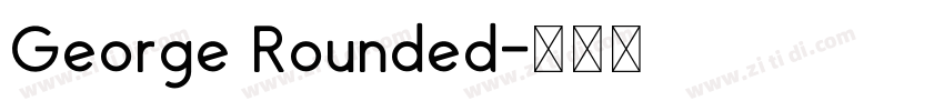 George Rounded字体转换
